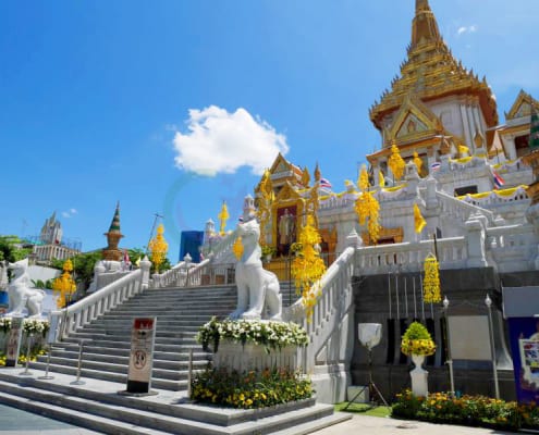 หน้าวิหาร วัดไตรมิตร โดยร้าน Reedthai หน้าวิหาร วัดไตรมิตร โดยร้าน Reedthai