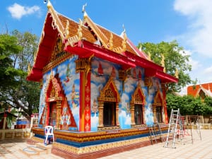 โบสถ์ด้านข้าง วัดพุฒิปรางค์ปราโมทย์ โดยร้าน Reedthai โบสถ์ด้านข้าง วัดพุฒิปรางค์ปราโมทย์ โดยร้าน Reedthai