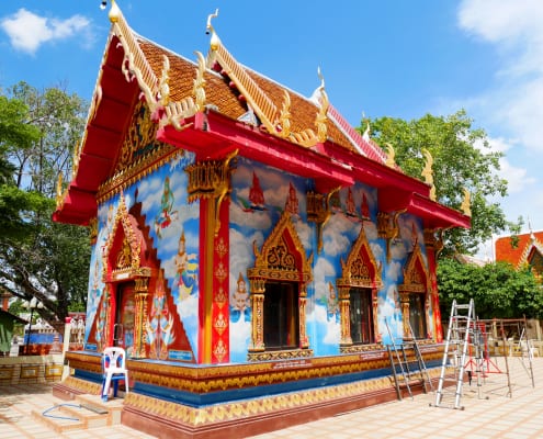 โบสถ์ด้านข้าง วัดพุฒิปรางค์ปราโมทย์ โดยร้าน Reedthai โบสถ์ด้านข้าง วัดพุฒิปรางค์ปราโมทย์ โดยร้าน Reedthai