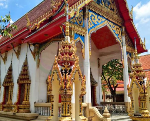 โบสถ์ด้านหน้า วัดส้มเกลี้ยง โดยร้าน Reedthai โบสถ์ด้านหน้า วัดส้มเกลี้ยง โดยร้าน Reedthai