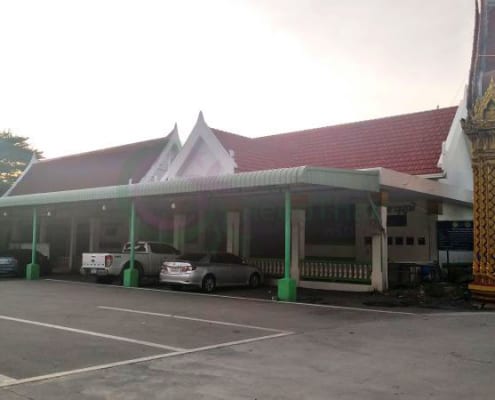 ลานจอดรถ วัดศรีประวัติ โดยร้าน Reedthai ลานจอดรถ วัดศรีประวัติ โดยร้าน Reedthai